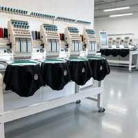Machine à broder informatisée de précision à 12 aiguilles pour la production des petites entreprises