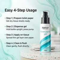 Gel de papier toilette à base de plantes en marque privée 100 ml pour bébés Nettoie les fesses Élimine ce qui reste