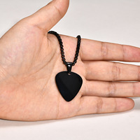 Collier pendentif personnalisé en acier inoxydable pour guitare Porpcord chaîne pendentif vierge collier à faire soi-même hommes femmes cadeau de couple