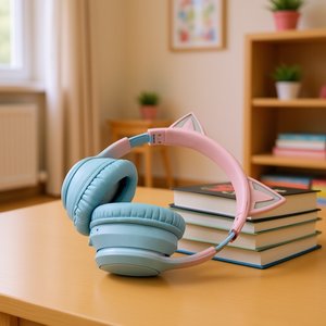 Groothandel Schattige Kat Oor Dynamische Jl Voor Over-Ear Koptelefoon Stereo Sport Reizen Gaming Headset Voor Meisjes Cadeau - Product Image 3