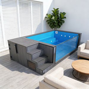 Piscina de fibra, piscina enterrada, limpiador de piscinas Dolphin, revestimiento de piscina, piscinas para niños, piscina exterior, jacuzzi - Product Image 1