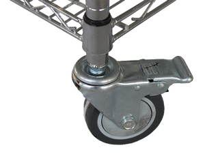 Chariot de cueillette à 3 niveaux Chariot de rangement personnalisé en acier inoxydable avec tiroirs - Product Image 6