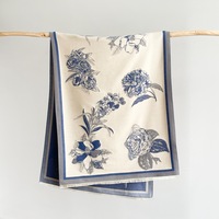 Écharpe d'hiver surdimensionnée pour femme, motif jacquard floral, châle chaud à franges, écharpe longue jacquard floral