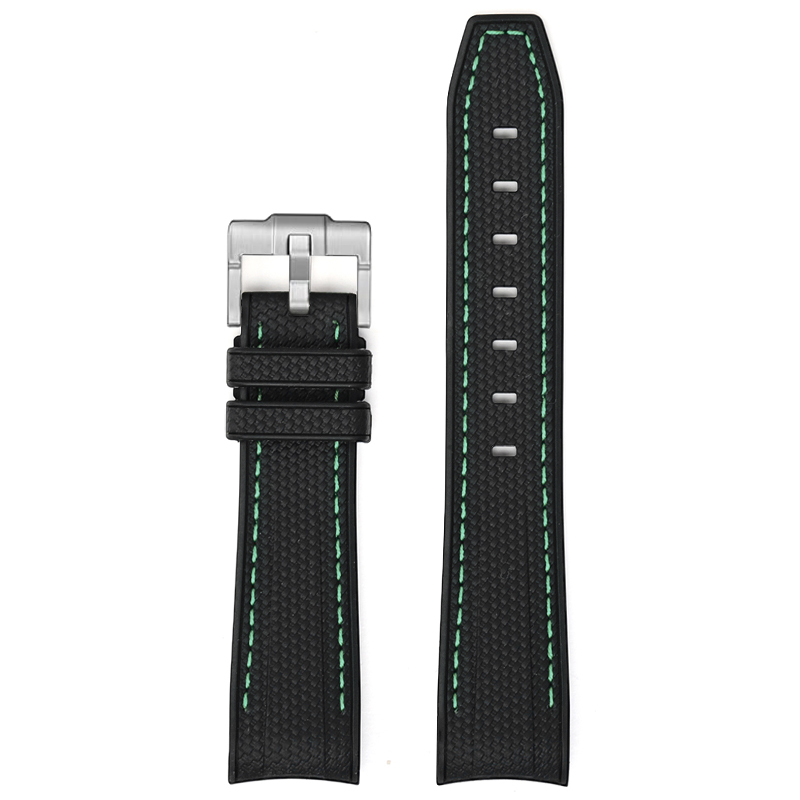 Noir + ligne verte