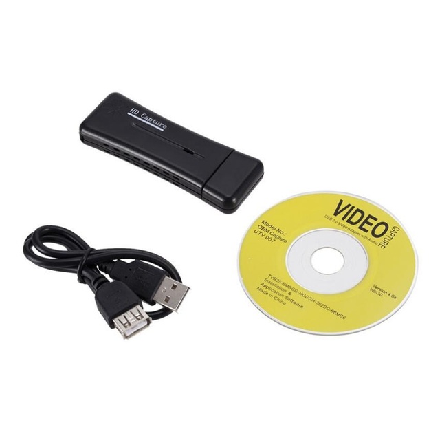 Portable USB 2.0 HD-MI Video Capture Card Adapter DVD Converter Composite Audio to Video Adapter