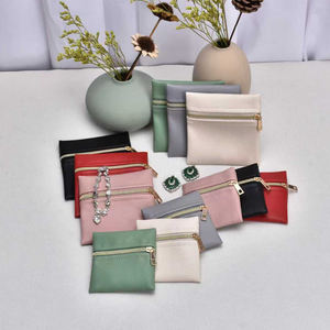 Bolsa de Joyería de Cuero PU Jinsky con Cierre, Bolsa de Almacenamiento para Aretes, Collares y Anillos, Regalo Gratis, Logotipo Personalizado, Organizador de Viaje - Product Image 1