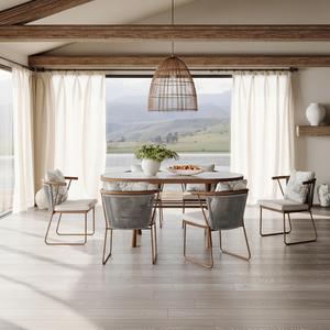 Table de salle à manger d'extérieur classique en alliage d'aluminium <span class=keywords><strong>Helia</strong></span> Living - Coussin imperméable et résistant aux UV, entretien facile - Product Image 3