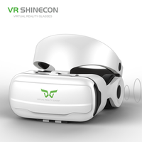 Lunettes de réalité virtuelle 3D VR Shinecon avec écouteurs, écouteurs VR haute définition avec microphone