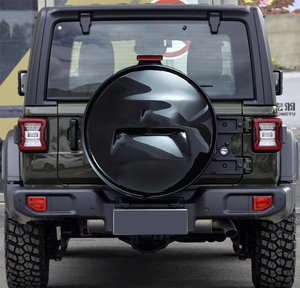 Cubierta protectora de neumático de rueda de repuesto ABS de acero inoxidable Lantsun J9055 para Jeep JL Wrangler <span class=keywords><strong>2018</strong></span> + cubierta de neumático de repuesto - Product Image 1