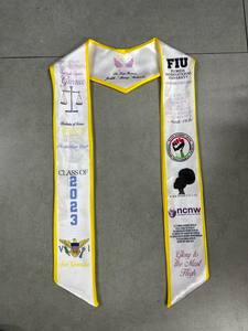 2025新製品高品質サテン生地低MOQクラス2025アングレド卒業ストールショールプレーン卒業優等生 - Product Image 4