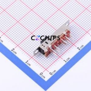 SS-24E04-G020 Slide Switch Through hole Component (THT) Switch Double Pole Four Throw Rectangle Pin Header PC Pin 26mm - Product Image 2
