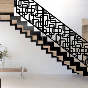 Laser Cut Metal <strong>Stairs</strong> <strong>Railing</strong> CNC Balustrades Handrails Villa <strong>Design</strong> - Product Image 6