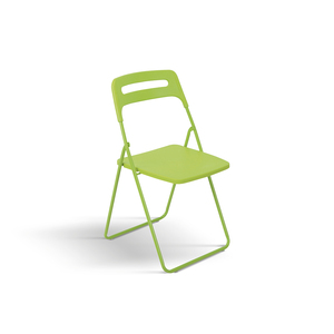 Silla Plegable Verde con Asiento de Polipropileno y Estructura Metálica para Uso en Interiores y Exteriores, Juego de 6 - Product Image 1