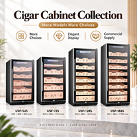 Humidor à cigares avec compresseur, grande capacité, refroidisseur à cigares, contrôle de l'humidité, affichage numérique, armoire de rangement pour cigares