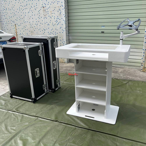 Tour de contrôle DJ blanche, podium DJ, support de voyage pour <span class=keywords><strong>PIONEER</strong></span> XDJ-<span class=keywords><strong>XZ</strong></span> DDJ-SZ DDJ-1000 DDJ-SX3 Rane One - Product Image 2