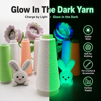 Fil Lumineux pour Broderie, Vêtements de Rave, Décoration de Fête Blacklight - Fil Luminescent Écologique en Polyester Recyclé pour la Mode