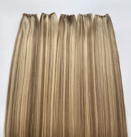 Cheveux humains vierges européens de qualité supérieure, peuvent être coupés, tissage Genius sans couture, couleur foncée/claire/balayage, ne se décolore pas