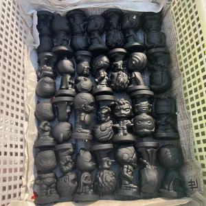 All'ingrosso pietra naturale preziosa artigianale nero ossidiana <span class=keywords><strong>batman</strong></span> spiderman ironman supereroe intaglio - Product Image 6