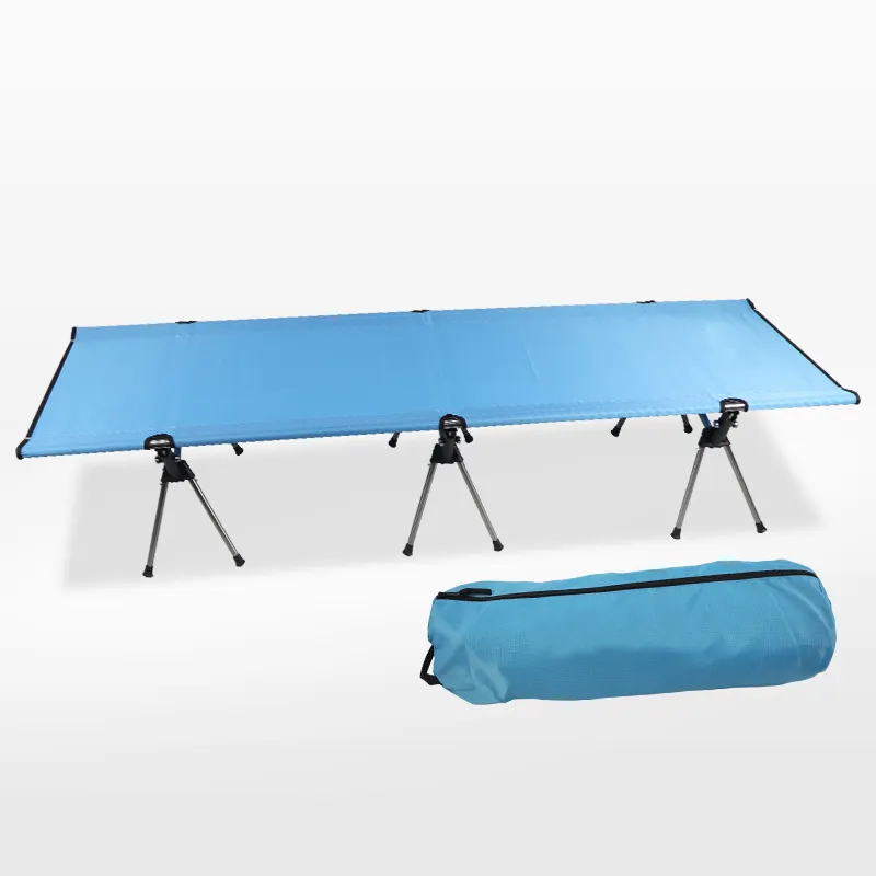 High Feet Aluminum Folding Camping cot With Carry Bag high feet camping bed