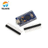 TEJIATE Pro Micro Atmega32U4 100% Nuevo, Programa de Actualización USB Propio, Placa de Desarrollo de 5V/16MHz