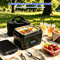 Boîte à lunch électrique en gros, couleur personnalisée, OEM, chauffe-plat rechargeable 1,5 L, 8 couleurs, portable