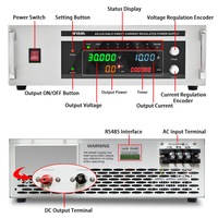 Alimentation CC programmable haute puissance MYAMi 10KW 5KW, redresseur CC industriel réglable 25V 150A 200A 250A 300A 350A 400A 450A