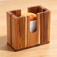 Support réglable pour trancheuse à bagels, coupe-pain en bois pour bagels, petits pains et muffins anglais de différentes tailles - Base antidérapante, rangement facile