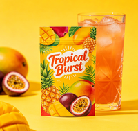 Op maat gedrukte milieuvriendelijke, food grade PE verpakkingen van plastic voor fruit-sappoederdranken (driezijdig)