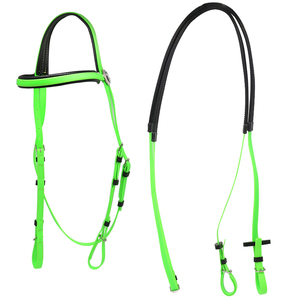Rênes de bride de course de chevaux équestres équipement divers Styles équipement d'équitation Western bébé bleu PVC Nylon matériel crochet Type licou - Product Image 5