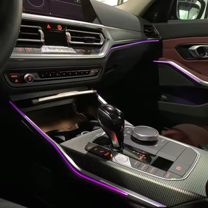 ICarsin Illuminazione Ambientale a LED per Interni Auto a 64 Colori per <span class=keywords><strong>BMW</strong></span> Serie 3 G20 <span class=keywords><strong>G21</strong></span> G28 2019-2025, Striscia Atmosfera, Accessori di Aggiornamento - Product Image 3