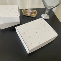 Boîte d'expédition en carton personnalisée à motif étoile, faite à la main, trois tailles standard, pour bijoux, montres, lunettes, emballage plat