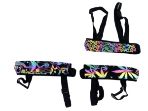 Hot Selling Magic Mushroom Reflective Fan Holster Holographic Iridescence Bag <strong>Flash</strong> Large Hand Fan - Product Image 6