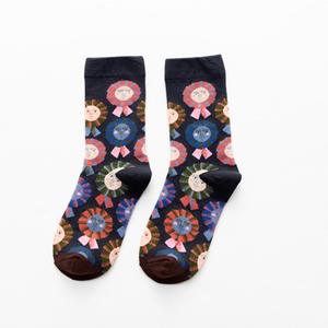 <span class=keywords><strong>Chaussettes</strong></span> Femme Mode Vintage Peinture Française Couleur Style Hiver Chaud Doux Crew Coton Femme <span class=keywords><strong>Chaussettes</strong></span> Vente en Gros 2025 - Product Image 5