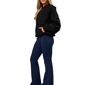 High Quality French Cotton <b>Baggy</b> Gym Sports Jogger Hooded Solid Front Logo Plus Size <b>Women's</b> Hoodies Sweatshirts Fleece Hoodie - Product Image 2