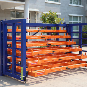 Système de rayonnage pour matériaux en feuilles, rayonnage de stockage robuste en acier de type <span class=keywords><strong>tiroir</strong></span> <span class=keywords><strong>avec</strong></span> rayonnage à palettes, étagères d'entrepôt industriel - Product Image 4