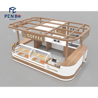 Indoor-Kaffeehaus-Kiosk-Theke Design, Hölzerner Café-Kiosk zu verkaufen, Mobile Bäckerei-Auslagetheke