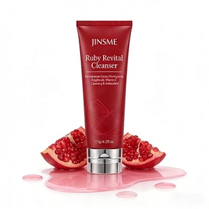 Crema Revitalizante de Rubí Personalizada OEM ODM 125ml, Extracto de Granada, Vitamina C, Antioxidante, Aclarante, Limpiadora del Tono de Piel - Product Image 3