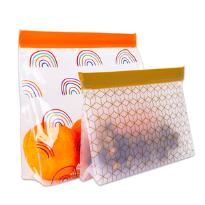 Sacs de conservation alimentaire en silicone PEVA écologiques réutilisables personnalisables - Product Image 4