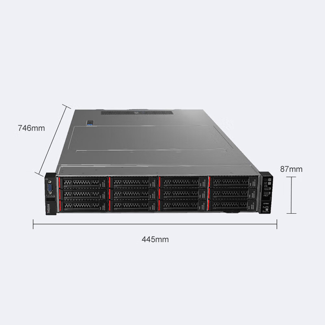 For SR588 Server with 4210r 32GB RAM No Hard Disk Supports 8x35/2T/2x1g 550W Rack Stock
