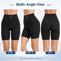 Shorts de yoga chauffants intelligents EMS pour femmes, stimulateur musculaire, gainant, taille haute, rehausseur de fessiers, sans fil, pour l'entraînement sportif