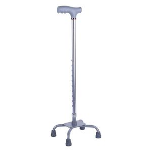 Bastón de cuatro patas de aleación de aluminio, altura ajustable de 68-90 cm, antideslizante, para apoyo de personas mayores - Product Image 2