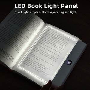 Lampe de lecture plate <span class=keywords><strong>pour</strong></span> <span class=keywords><strong>livre</strong></span> avec éclairage LED sans fil à 3 couleurs, gradation progressive, rechargeable 1200 mAh - Product Image 2