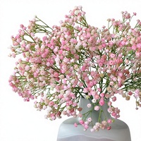 Gypsophile artificielle à tige unique, toucher réel, style bohème, blanche, 64 cm, pour mariage, décoration intérieure, arrangement floral