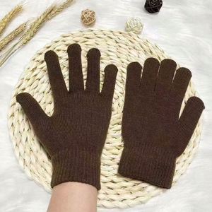 Women Cashmere Knitted <b>Gloves</b> Autumn Hand Warmer Winter Thicken Lining Full Fingered Mittens Skiing Short Wrist <b>Gloves</b> <b>Warm</b> - Product Image 4