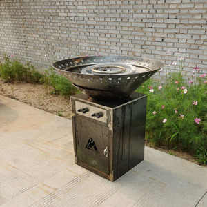 Patio Outdoor Garden Furniture Set <strong>Gas</strong> Propane BBQ Fire Pit Tables Round Fire Pit Table for BBQ - Product Image 6