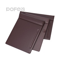 Portapapeles Personalizados para Reuniones de Oficina, Formato A4, con Clip, de Cartón Duro, con Bloc de Notas de Cuero