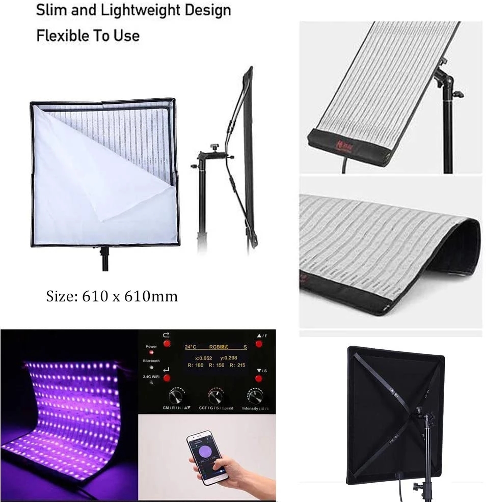 Falcon Eyes RX-824 RGB 150W 2800-10000KLED写真研究照明、ビデオ