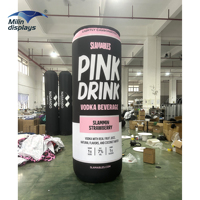 Structures gonflables personnalisées en forme de canettes de boisson pour festivals, événements extérieurs, symboles de marque, promotion des vacances et publicité