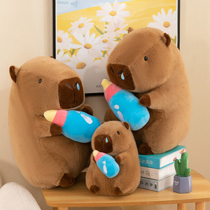 Adorables peluches de capybara douces et moelleuses, peluches kawaii en gros, jouets en peluche pour enfants - Product Image 3