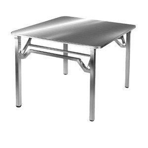Mesa Cuadrada Plegable <span class=keywords><strong>de</strong></span> Acero Inoxidable Extra Grueso, Diseño Moderno y Simple, Portátil para Exteriores, Campamento, Picnic, Restaurante, <span class=keywords><strong>Banco</strong></span> <span class=keywords><strong>de</strong></span> <span class=keywords><strong>Trabajo</strong></span> - Product Image 1
